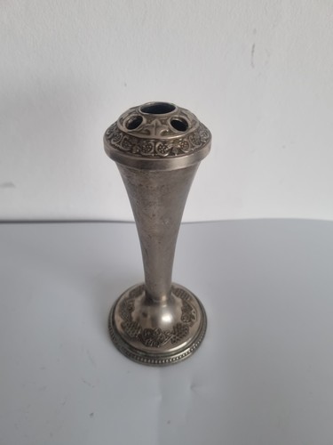 Vintage bud vase silver - bud,