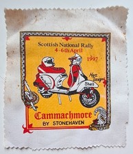 CAMMACHMORE by STONEHAVEN SCOTTISH NATIONAL RALLY 1997 SCOOTER PATCH / VESPA T5