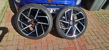 18" VW Golf Style Alloy Wheels Gloss Black Polished MK5 6 7 