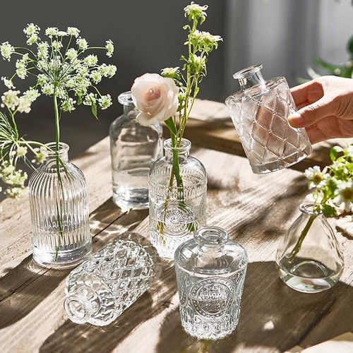 Glass bud vase - vase, 12