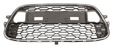 Citroen C3 09-13 Front Bumper Grille Black With Chrome Moulding