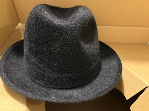 Borsalino black felt trilby - borsalino,