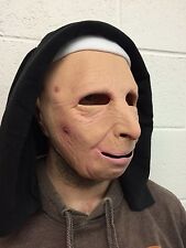 The Town Nun Mask Latex Halloween Fancy Dress Costume Habit Old Woman Female