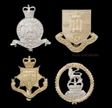 4 OTC Officers Training Corps Staybrite  Aluminium Cap Badges. Oxford etc