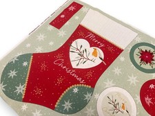 Christmas Stocking Panel Robin