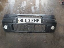 citroen c3 pluriel front bumper from 2003 in black with fog lights