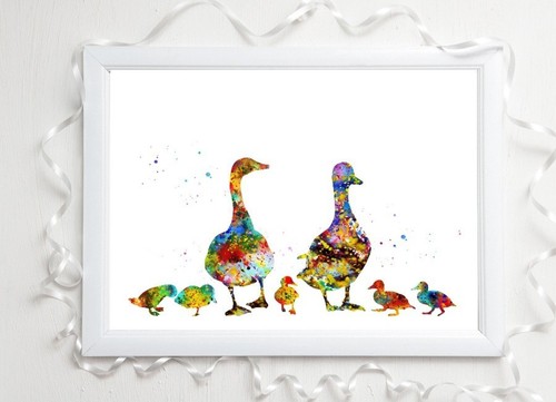 Duck print family gift - gift, glossy