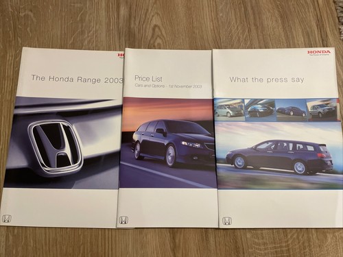 Honda range sales - uk, brochure