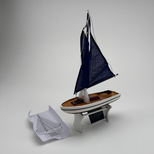 Wooden model sailboat - model, boat