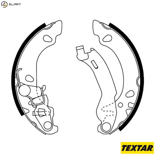 Brake shoe set 91061000 - set,