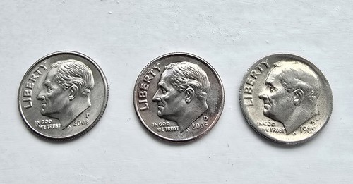 Error coins one dime - 2, dime,