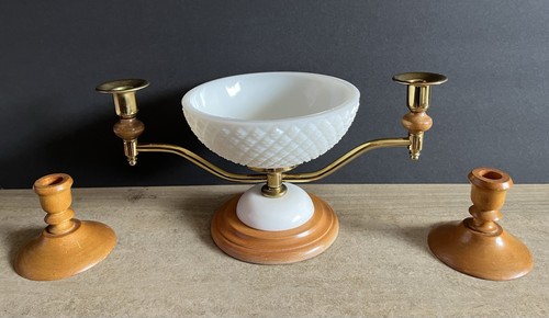 Vintage mid century milk - vintage, glass