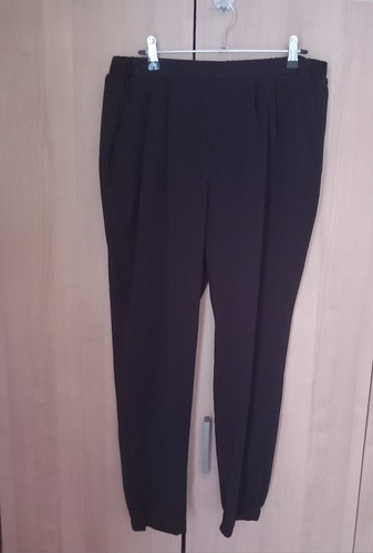Womens papaya black trousers - womens,