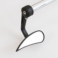 Universal Custom 7/8 inch Bar End Mirror Black