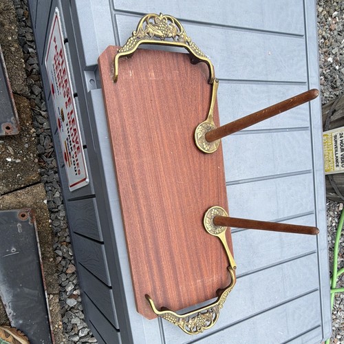 Vintage wooden butler tray - vintage,