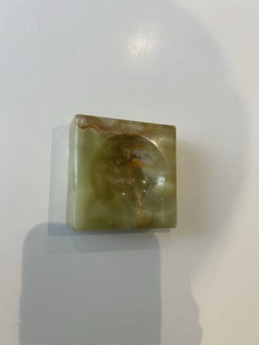 Vintage square green onyx - green,