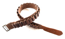 QUALITY VINTAGE LEATHER CARTRIDGE BELT 29 x 12 BORE GAUGE 1900 game bag gun case