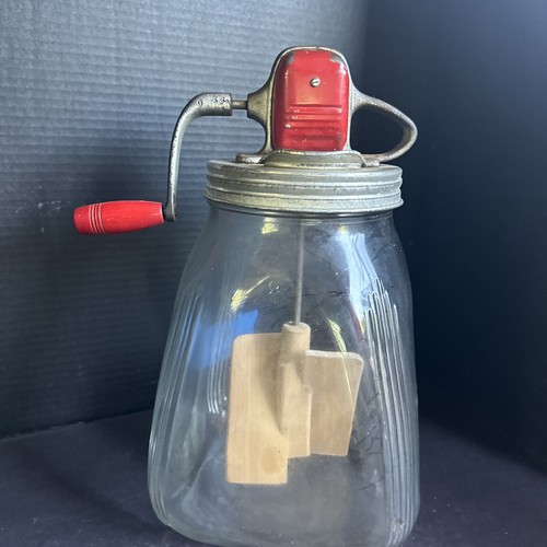 Antique hand crank clear - antique,