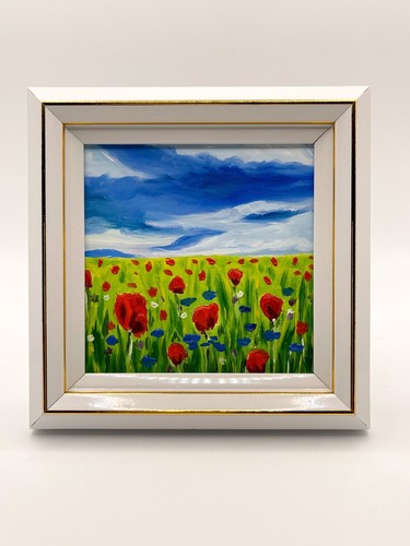 Poppy field original oil - field,