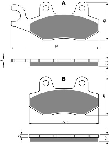 Brake disc pads - disc,