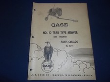 CUSTODIA NO 10 TRAIL TYPE MOWER PARTS BOOK MANUAL A744
