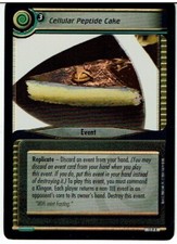 STAR TREK CCG 2E GENESIS COLLECTION 11P9 CELLULAR PEPTIDE CAKE (2007 copyright)