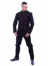 Necessary Evil Chronus Steampunk Victorian Gothic Punk Waistcoat Jacket N1095