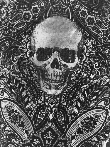 Skulls cotton fabric gothic