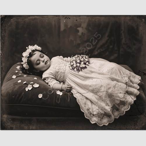 Antique photo post - antique, mortem