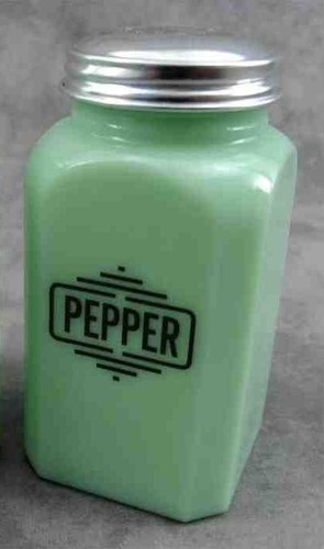 Jadeite green glass tall - green,