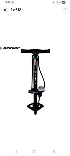 Dunlop floor bike pump with - dunlop,