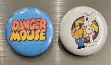 Set of 2 DANGER MOUSE BUTTON