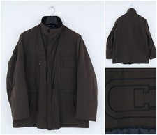 Mens Jacket XL Size Vintage Brown DORIS HARTWICH Lined Windbreaker
