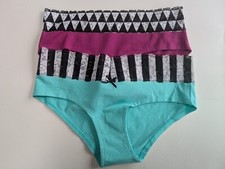 Ex catalogue Knickers Size 10, Pack Of 2, 1 pink, 1 aqua, lace trim 