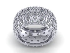 5.00Ct Round Cut Diamond Wide