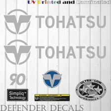 TOHATSU  90 hp Four Stroke 2021 outboard engine decal sticker set kit