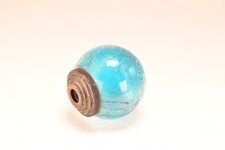 Antique Blue Round  Glass