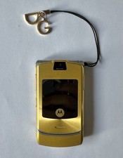 The Iconic Motorola V3i Gold Dolce & Gabbana RAZR flip Phone From 2006