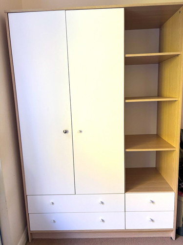 White door freestanding - white,