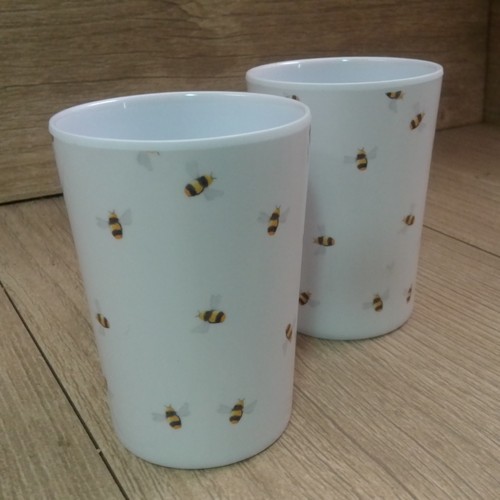 Bee design melamine - bee, tumblers
