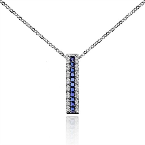 Bar pendant necklace - bar, with