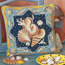 EHRMAN SHELLS by SUSAN SKEEN discontinued TAPESTRY NEEDLEPOINT KIT