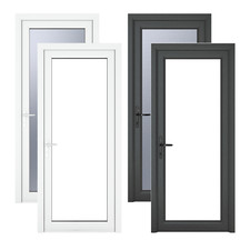 PVC Single Door Clear Glass &