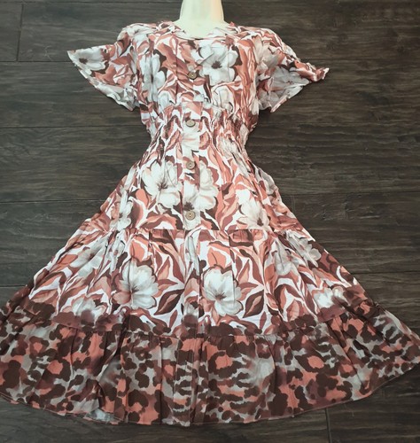 Boho orange floral print - boho,
