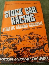 Stock Car Races Chequered Flag Trophy Athletic Ground Rochdale November 1st 1970