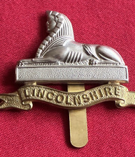 4th and 5th Lincolnshire Territorial Regiment British Military Cap Badge Bimetal