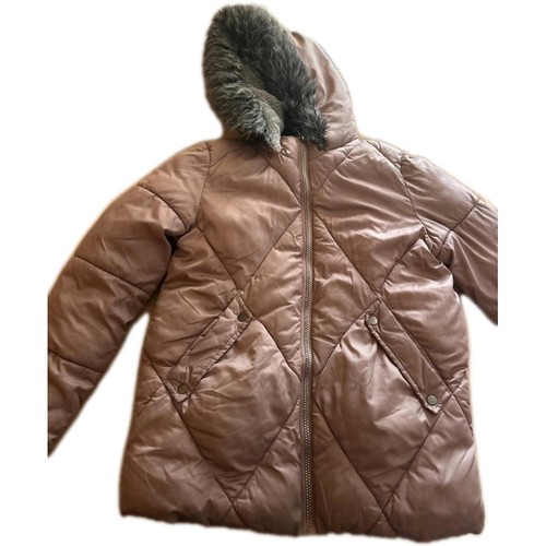 Girls pink winter coat - pink,