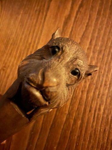 Antique novelty carved wood - novelty,