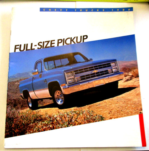 Vtg 1986 chevy trucks - chevy,