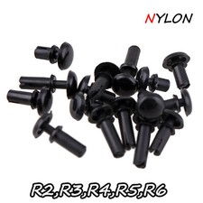 Black Plain Nylon Plastic Snap Rivets Various Sizes And Lengths Rivet - Quality 
